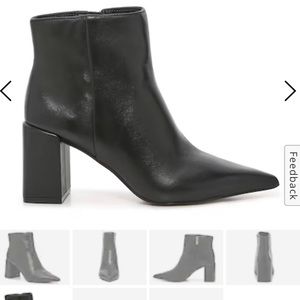 Vince Camuto Oskana Bootie Black Leather Boots *worn once*